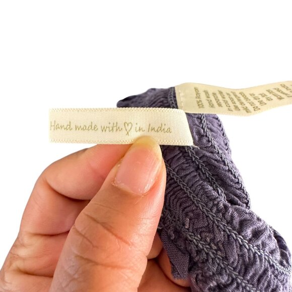 Japna Blue Strapless Smocked Flare Wide Leg Romper Jumpsuit Size XSmall - Picture 13 of 13